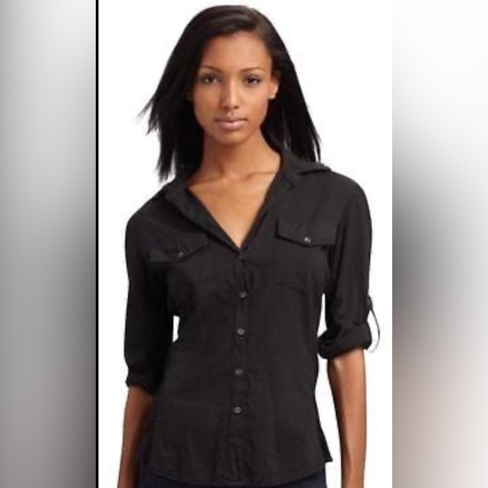 James perse button down shirt